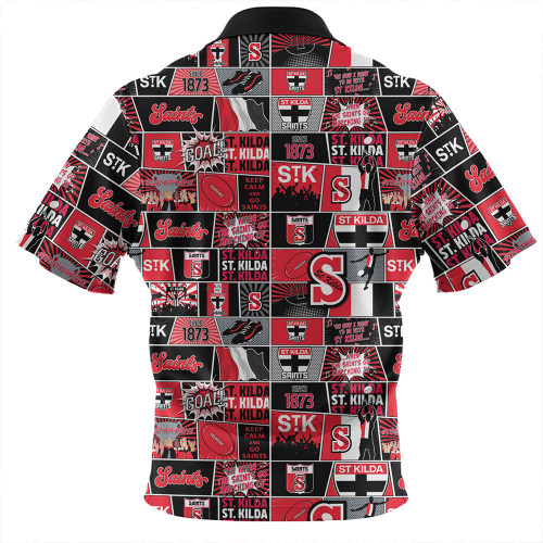 St Kilda Hawaiian Shirt Legacy Of The Pride Comic Style