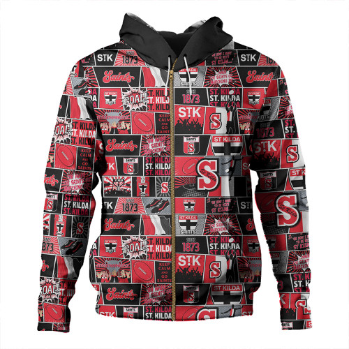 St Kilda Hoodie Legacy Of The Pride Comic Style St Kilda Hoodie Legacy Of The Pride Comic Style