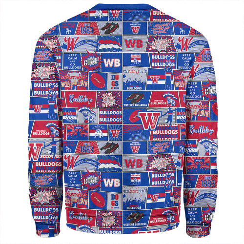 Western Bulldogs Sweatshirt Legacy Of The Pride Comic Style Western Bulldogs Sweatshirt Legacy Of The Pride Comic Style