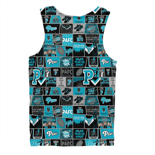 Port Adelaide Men Singlet Legacy Of The Pride Comic Style Port Adelaide Men Singlet Legacy Of The Pride Comic Style