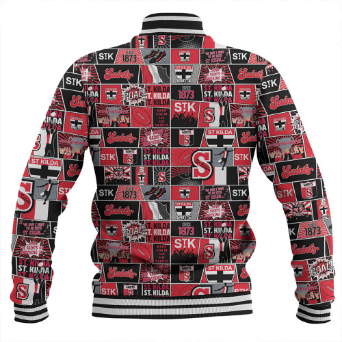St Kilda Baseball Jacket Legacy Of The Pride Comic Style St Kilda Baseball Jacket Legacy Of The Pride Comic Style