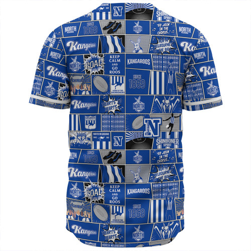 North Melbourne Baseball Shirt Legacy Of The Pride Comic Style North Melbourne Baseball Shirt Legacy Of The Pride Comic Style