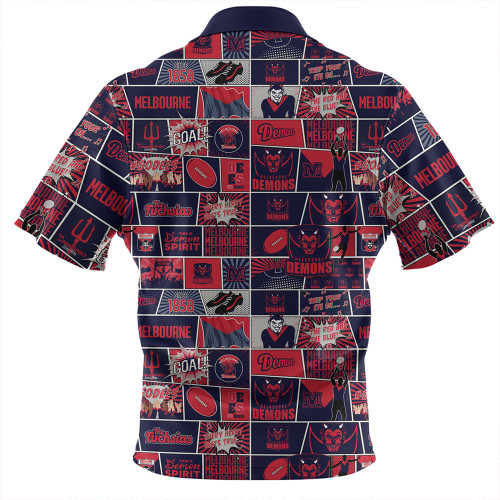 Melbourne Zip Polo Shirt Legacy Of The Pride Comic Style Melbourne Zip Polo Shirt Legacy Of The Pride Comic Style