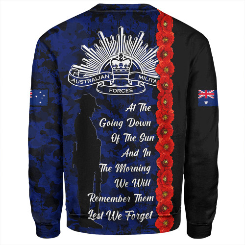 Australia Sweatshirt Poppy Line Anzac Memorial Australia Sweatshirt Poppy Line Anzac Memorial