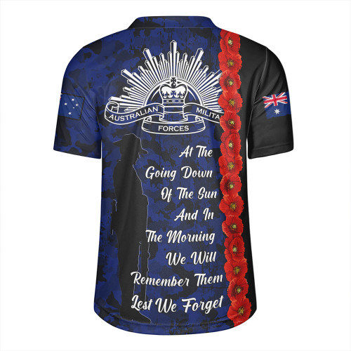 Australia Rugby Jersey Poppy Line Anzac Memorial Australia Rugby Jersey Poppy Line Anzac Memorial