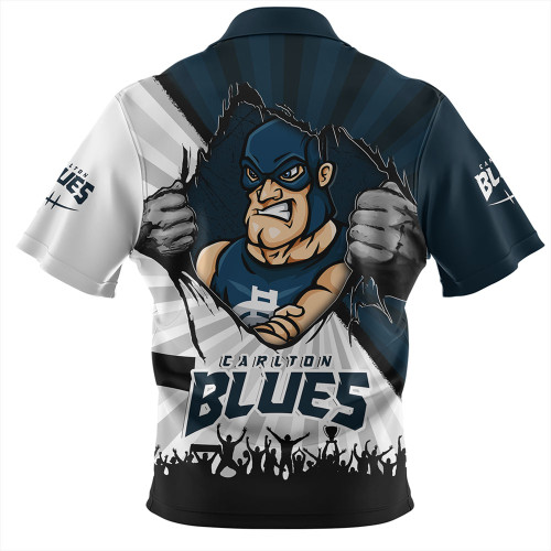 Carlton Hawaiian Shirt Breaking Through Fan Design Carlton Hawaiian Shirt Breaking Through Fan Design