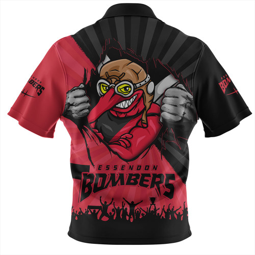 Essendon Hawaiian Shirt Breaking Through Fan Design Essendon Hawaiian Shirt Breaking Through Fan Design