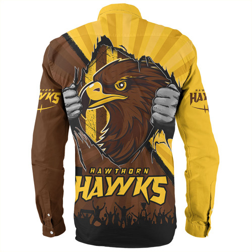 Hawthorn Long Sleeve Shirt Breaking Through Fan Design