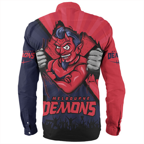 Melbourne Long Sleeve Shirt Breaking Through Fan Design