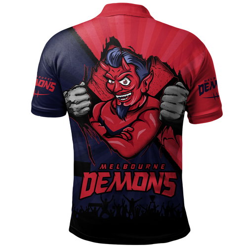 Melbourne Polo Shirt Breaking Through Fan Design Melbourne Polo Shirt Breaking Through Fan Design