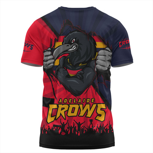 Adelaide Crows T-Shirt Breaking Through Fan Design Adelaide Crows T-Shirt Breaking Through Fan Design