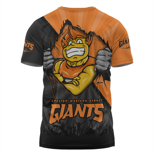 GWS GIANTS T-Shirt Breaking Through Fan Design GWS GIANTS T-Shirt Breaking Through Fan Design