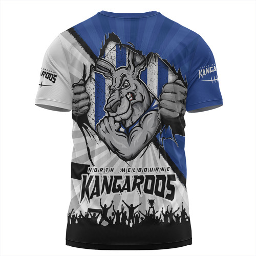 North Melbourne T-Shirt Breaking Through Fan Design North Melbourne T-Shirt Breaking Through Fan Design
