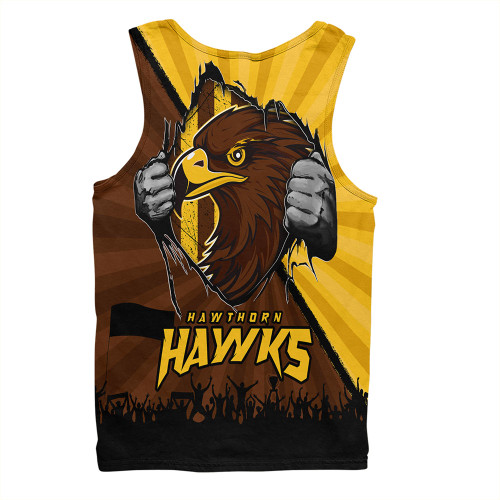Hawthorn Men Singlet Breaking Through Fan Design