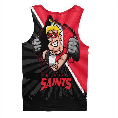 St Kilda Men Singlet Breaking Through Fan Design