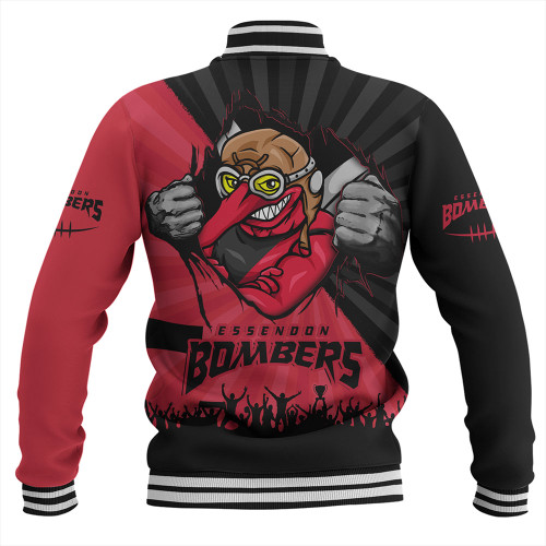 Essendon Baseball Jacket Breaking Through Fan Design
