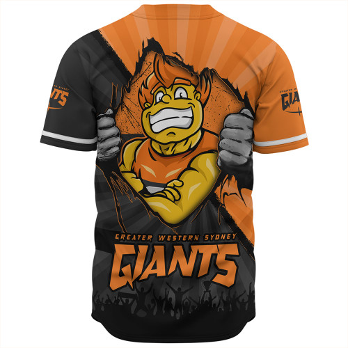 GWS GIANTS Baseball Shirt Breaking Through Fan Design GWS GIANTS Baseball Shirt Breaking Through Fan Design
