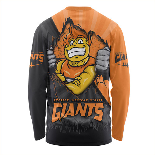 GWS GIANTS Long Sleeve T-shirt Breaking Through Fan Design
