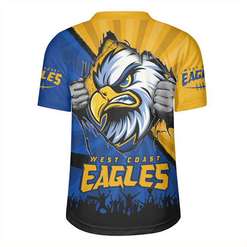 West Coast Eagles Rugby Jersey Breaking Through Fan Design West Coast Eagles Rugby Jersey Breaking Through Fan Design