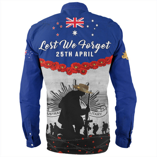 Australia Long Sleeve Shirt Anzac Day Lest We Forget Honoring The Anzac Spirit