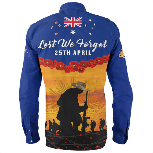 Australia Long Sleeve Shirt Anzac Day Lest We Forget Honoring The Anzac Spirit