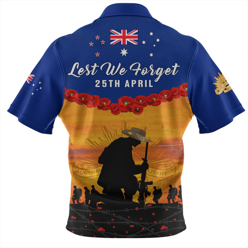 Australia Zip Polo Shirt Anzac Day Lest We Forget Honoring The Anzac Spirit Australia Zip Polo Shirt Anzac Day Lest We Forget Honoring The Anzac Spirit