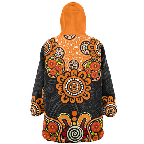 Australia Snug Hoodie Aboriginal Indigenous Dot Style Design Cuture