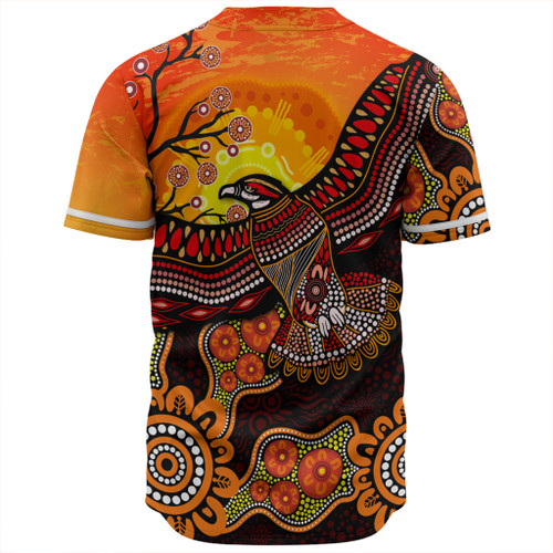 Australia Baseball Shirt Eagle Aboriginal Dot Painting Traditional Australia Baseball Shirt Eagle Aboriginal Dot Painting Traditional