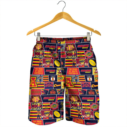 Adelaide Crows Men Shorts Legacy Of The Pride Comic Style Adelaide Crows Men Shorts Legacy Of The Pride Comic Style