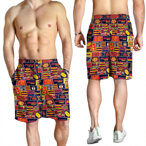 Adelaide Crows Men Shorts Legacy Of The Pride Comic Style Adelaide Crows Men Shorts Legacy Of The Pride Comic Style