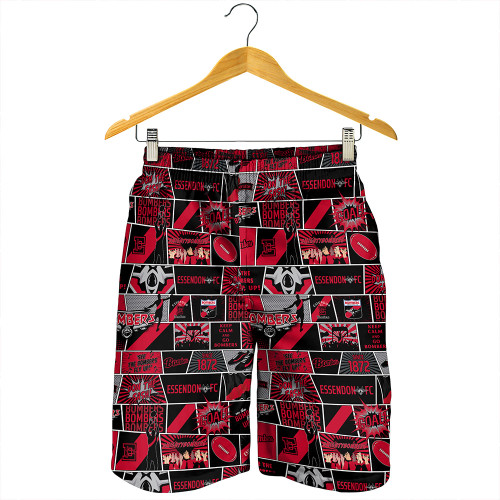 Essendon Men Shorts Legacy Of The Pride Comic Style