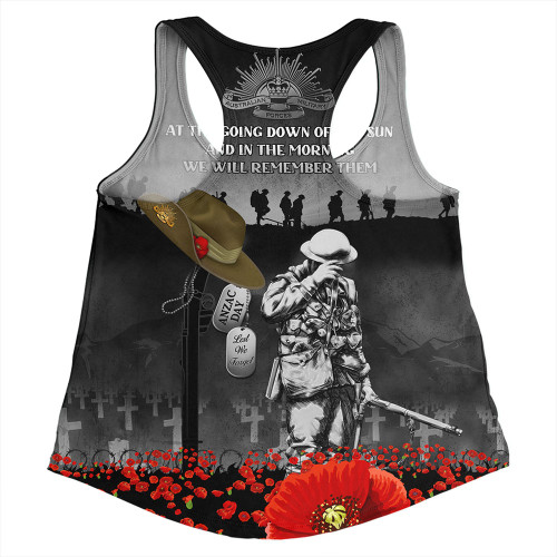 Australia Women Racerback Singlet Anzac Day Australian Army Memorial