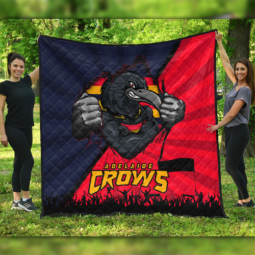 Adelaide Crows Quilt Breaking Through Fan Design Adelaide Crows Quilt Breaking Through Fan Design