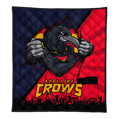 Adelaide Crows Quilt Breaking Through Fan Design Adelaide Crows Quilt Breaking Through Fan Design