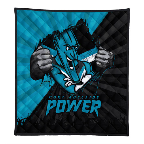 Port Adelaide Quilt Breaking Through Fan Design