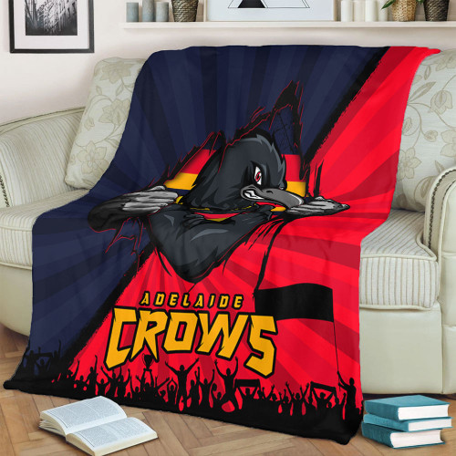 Adelaide Crows Blanket Breaking Through Fan Design Adelaide Crows Blanket Breaking Through Fan Design