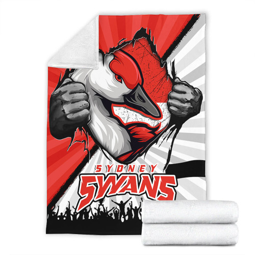 Sydney Swans Blanket Breaking Through Fan Design Sydney Swans Blanket Breaking Through Fan Design