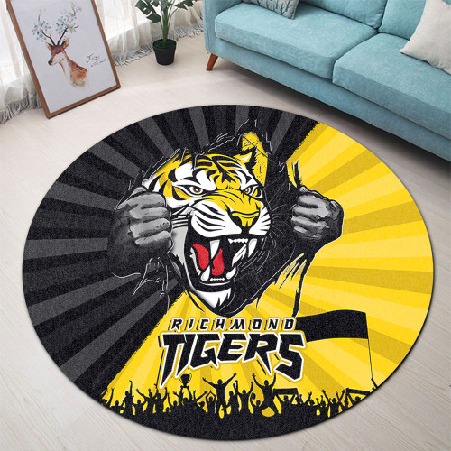 Richmond Round Rug Breaking Through Fan Design