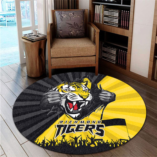 Richmond Round Rug Breaking Through Fan Design