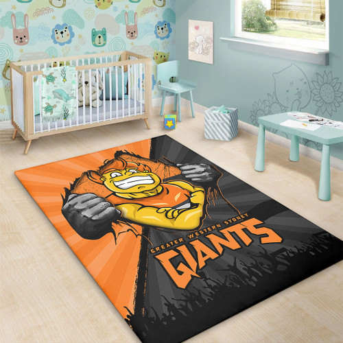 GWS GIANTS Area Rug Breaking Through Fan Design