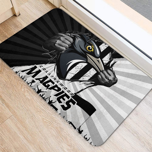 Collingwood Doormat Breaking Through Fan Design Collingwood Doormat Breaking Through Fan Design