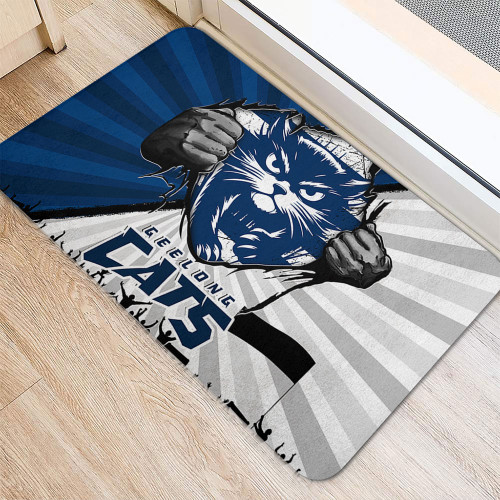 Geelong Cats Doormat Breaking Through Fan Design Geelong Cats Doormat Breaking Through Fan Design