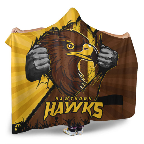 Hawthorn Hooded Blanket Breaking Through Fan Design Hawthorn Hooded Blanket Breaking Through Fan Design