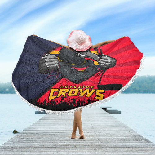 Adelaide Crows Beach Blanket Breaking Through Fan Design