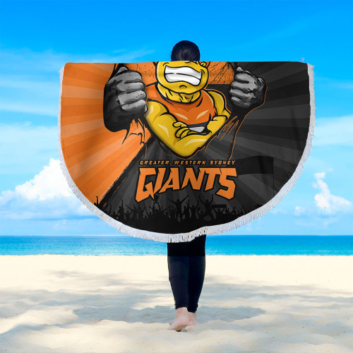 GWS GIANTS Beach Blanket Breaking Through Fan Design