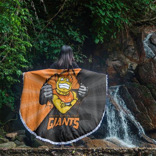 GWS GIANTS Beach Blanket Breaking Through Fan Design
