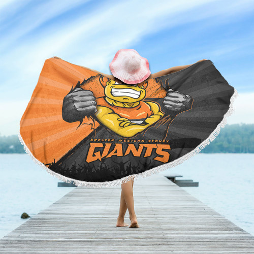 GWS GIANTS Beach Blanket Breaking Through Fan Design
