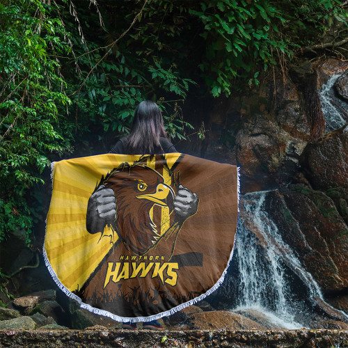 Hawthorn Beach Blanket Breaking Through Fan Design