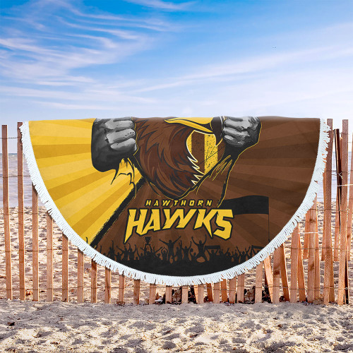 Hawthorn Beach Blanket Breaking Through Fan Design