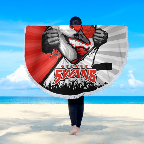 Sydney Swans Beach Blanket Breaking Through Fan Design